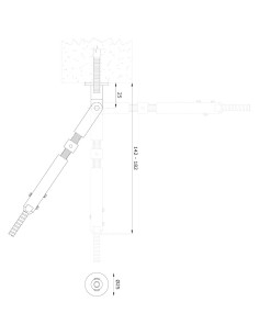 اتصال نرده کابلی کد W606 - مناسب کابل سایز 5 2