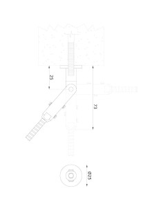 اتصال نرده کابلی کد W605 - مناسب کابل سایز 5 2