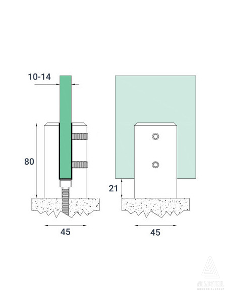 بست شیشه کد C704