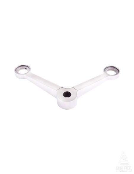 اسپایدر استیل دو شاخ 90درجه ( بازو 25 cm ) - s846