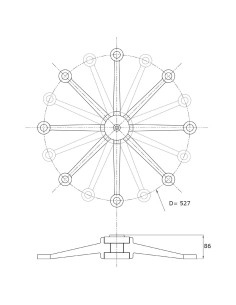 اسپایدر استیل سه الی هشت بازو -Sh600 2
