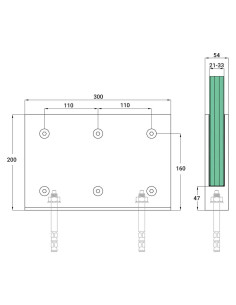 پایه فین گلس- FP883 2