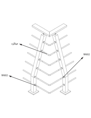 پایه نرده کابلی CP110