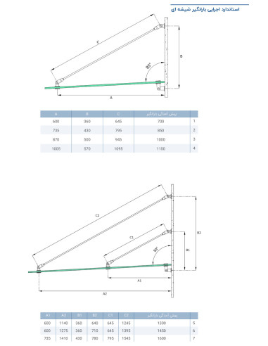 ست یراق آلات بارانگیر شیشه ای