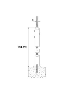 اتصال نرده کابلی کد W610 - مناسب کابل سایز 8 2