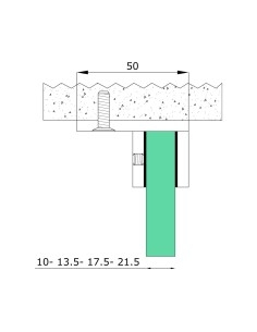 Minimal Size Glass Clamp for Fixing Railing to Wall | SS 304 & 316 2