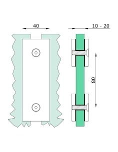 Glass-to-Glass Hardware - G407 2