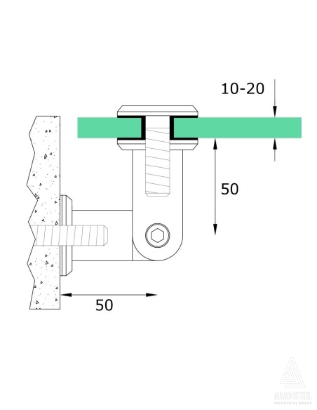 Glass Clamp - C702 -technical specification