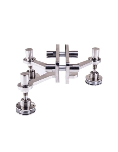 Three-Arms Glass Spider with Fin - s805-assembled