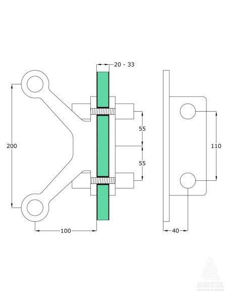 Two-Way Single-Sided Spider with Fin-s802-techinical specification