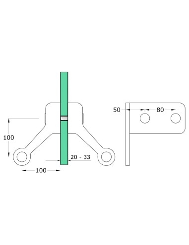 Two-Way Double-Sided Spider with Fin-s813-technical specification