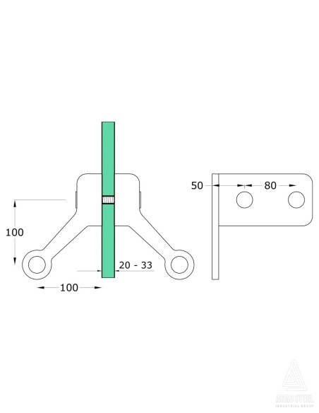 Two-Way Double-Sided Spider with Fin-s813-technical specification