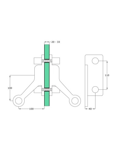 Two-Way Double-Sided Spider with Fin-S803-technical specification