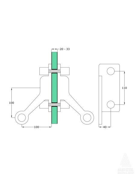 Two-Way Double-Sided Spider with Fin-S803-technical specification