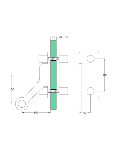 One-Way 90-degree Spider with Fin-s800 - technical specification