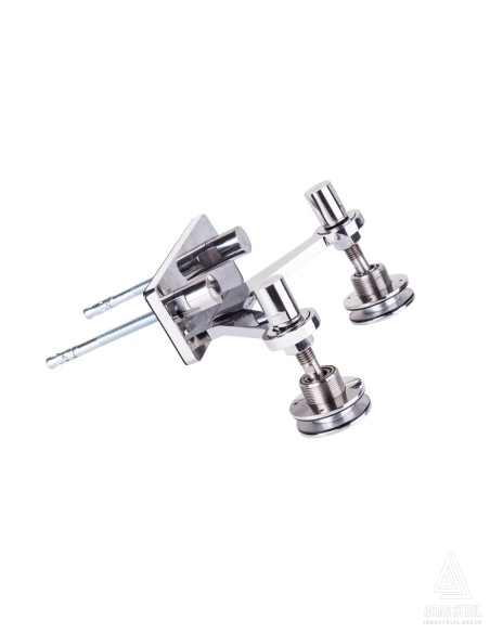 Two-Way Wall-mounted Glass Spider-s809 - assembled