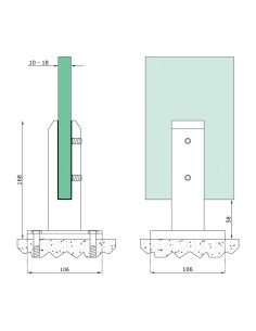 Glass Spigot Clamp - 1005 2
