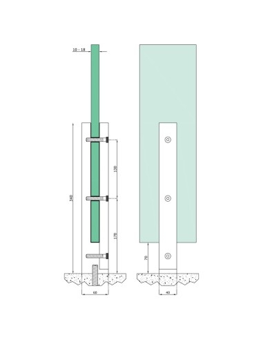 Glass Spigot Clamp - 1010