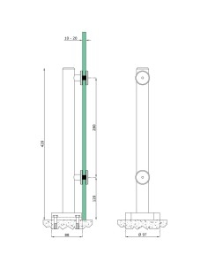 Glass Spigot Clamp - 1010 2