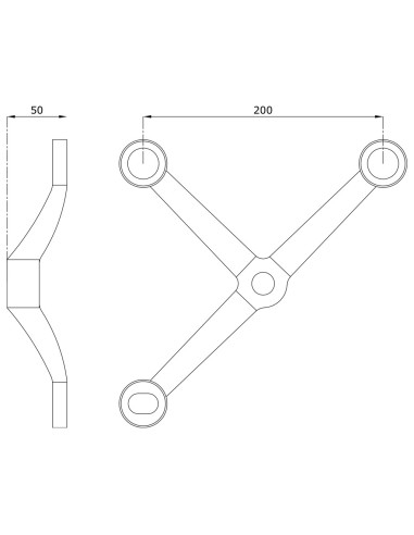 Three Arms Glass Spider - s843-techinal specification