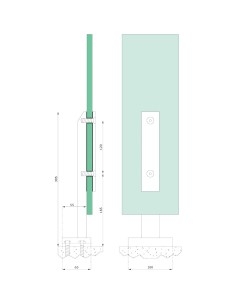 Glass Spigot Clamp - 1013 2