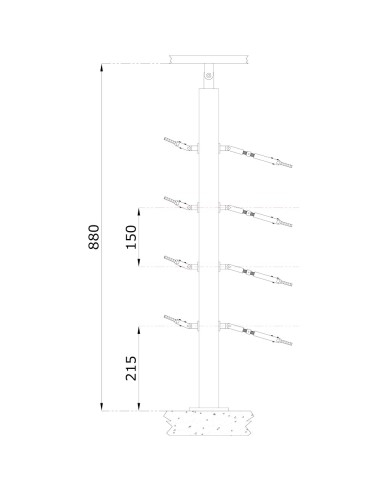 Cable Railing Post - CP109 -technical specification