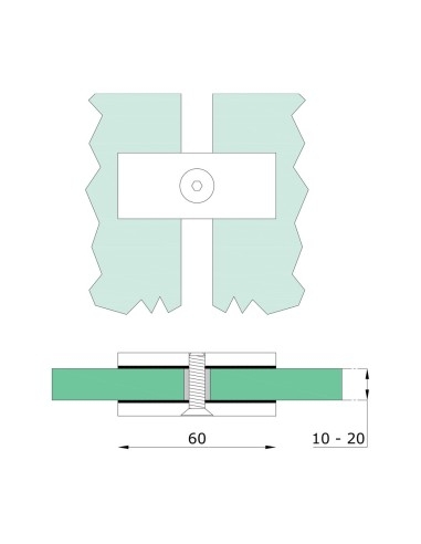Glass-to-Glass Hardware - G411