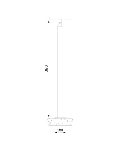 technical specifications- Cable Railing Post - CP103