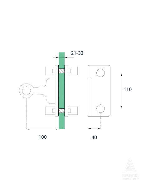 One-Way 180-degree Spider with Fin-s801-plan specification