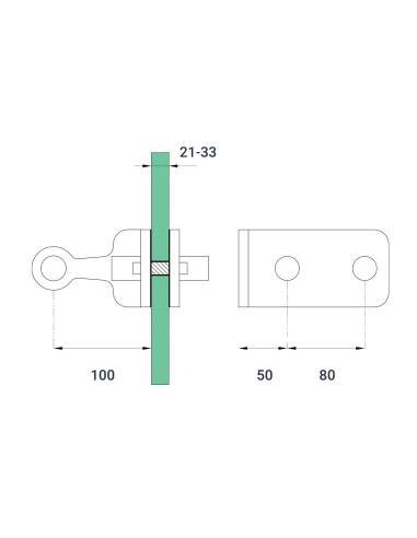 One-Way 180-degree Spider with Fin-s811-technical specification