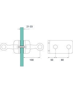 Two-Way Double-Sided Spider with Fin-S814 2