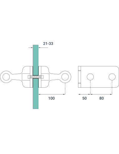 Two-Way Double-Sided Spider with Fin-S814