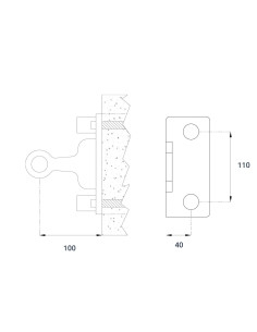 One-Way 90 degree Wall-mounted Glass Spider -s808 2