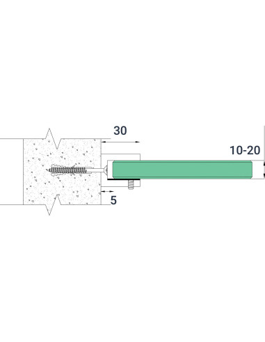 Glass Clamp - C709 - technical specification