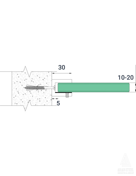 Glass Clamp - C709 - technical specification