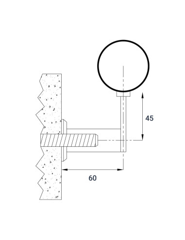 Wall Railing Bracket - P501-technical specification
