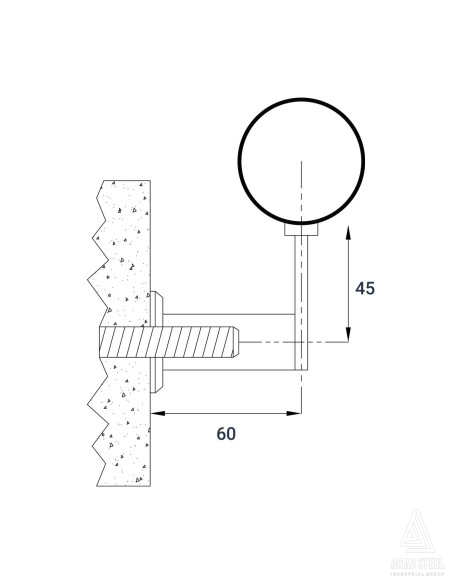 Wall Railing Bracket - P501-technical specification