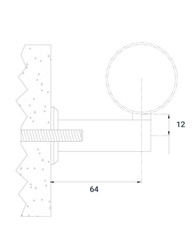 Wall Railing Brackets - P506 - technical specifications