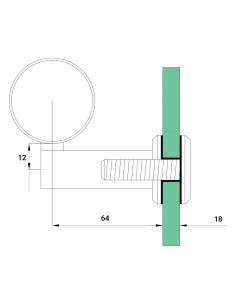 Glass Handrail Bracket - H306 2