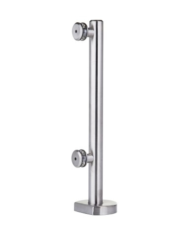 Glass Spigot Base Fix Standoff Round Model for 10-20mm Glass |  brushed