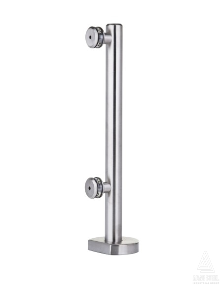 Glass Spigot Base Fix Standoff Round Model for 10-20mm Glass |  brushed