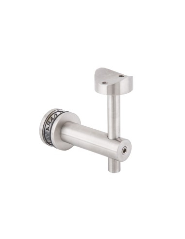 Adjustable 2 Inch Pipe Handrail Bracket to Glass | Stainless Steel 304 & 316