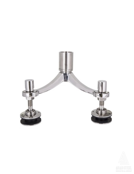 Two-ways 90 Degree Glass Spider - s841 - assembled