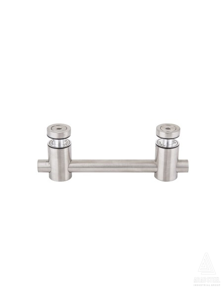Round Glass-to-Glass Hardware for Glass Railings | 10-20mm Stainless Steel