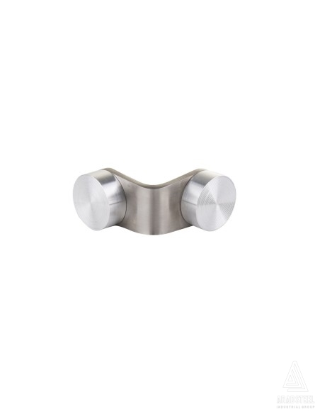 UV Round L Glass-to-Glass Hardware for Corners | Stainless Steel 304/316