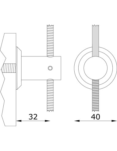 Cable Clip for 5mm Cable | Vertical Cable Railing | Stainless Steel 304 & 316 | technical specifications