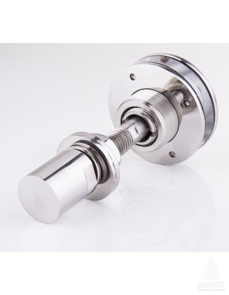 Close-up View of Stainless Steel Routel with Glass Thickness Range 10-23 mm