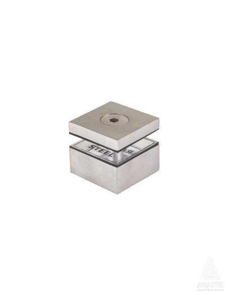 Fixed Square Glass Adapter Standoff | 21mm Distance | 45mm Size
