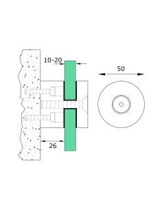 Glass Standoff Bracket - F29 2