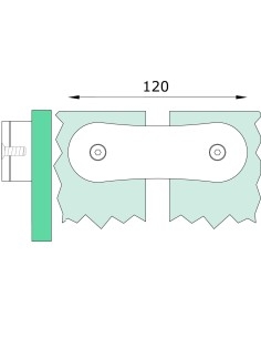 UV Round Glass-to-Glass Hardware | Stainless Steel 304/316 for Frameless Glass Systems 2